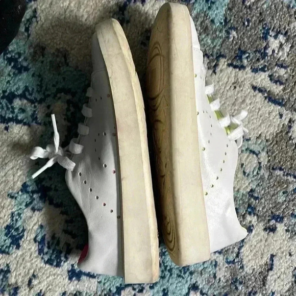 Camper twins neon pink and yellow white leather sneakers 39 - Picture 3 of 8